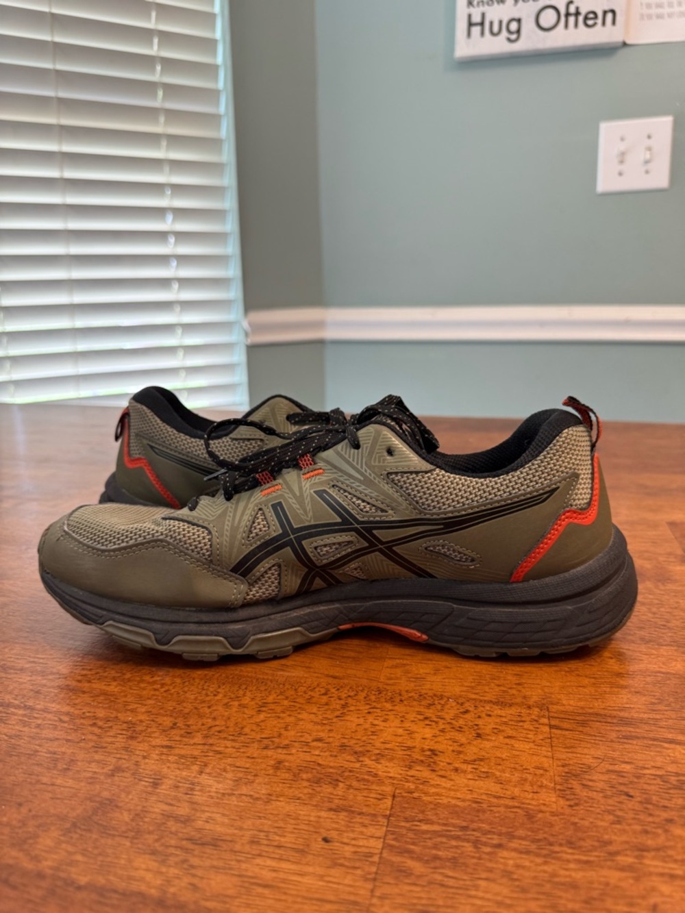 ASICS Gel-Venture 8 Mantle Green Black Men's Size 10.5 Trail Running Shoes - Picture 3 of 10
